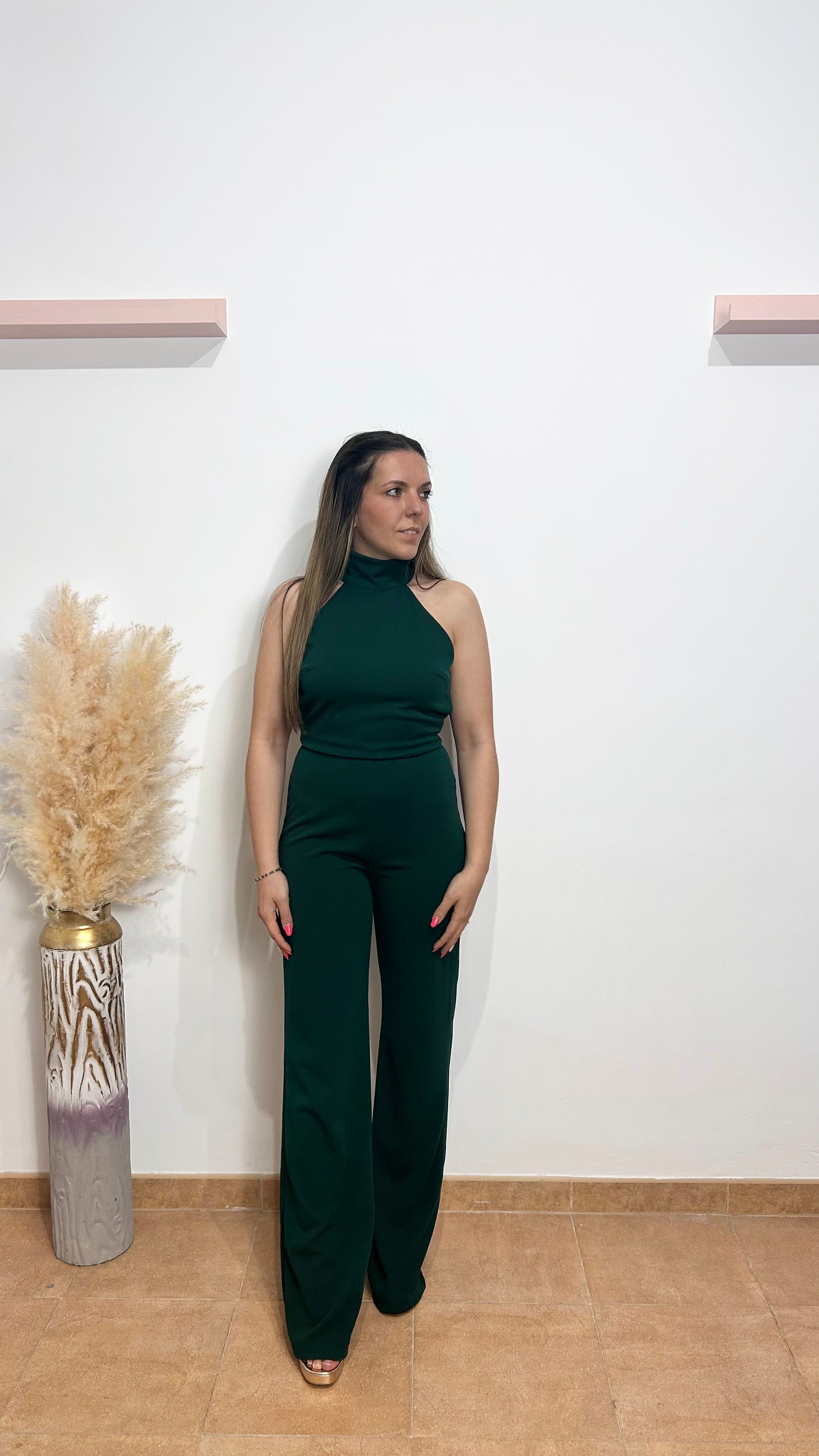 Mono halter acampanado botella