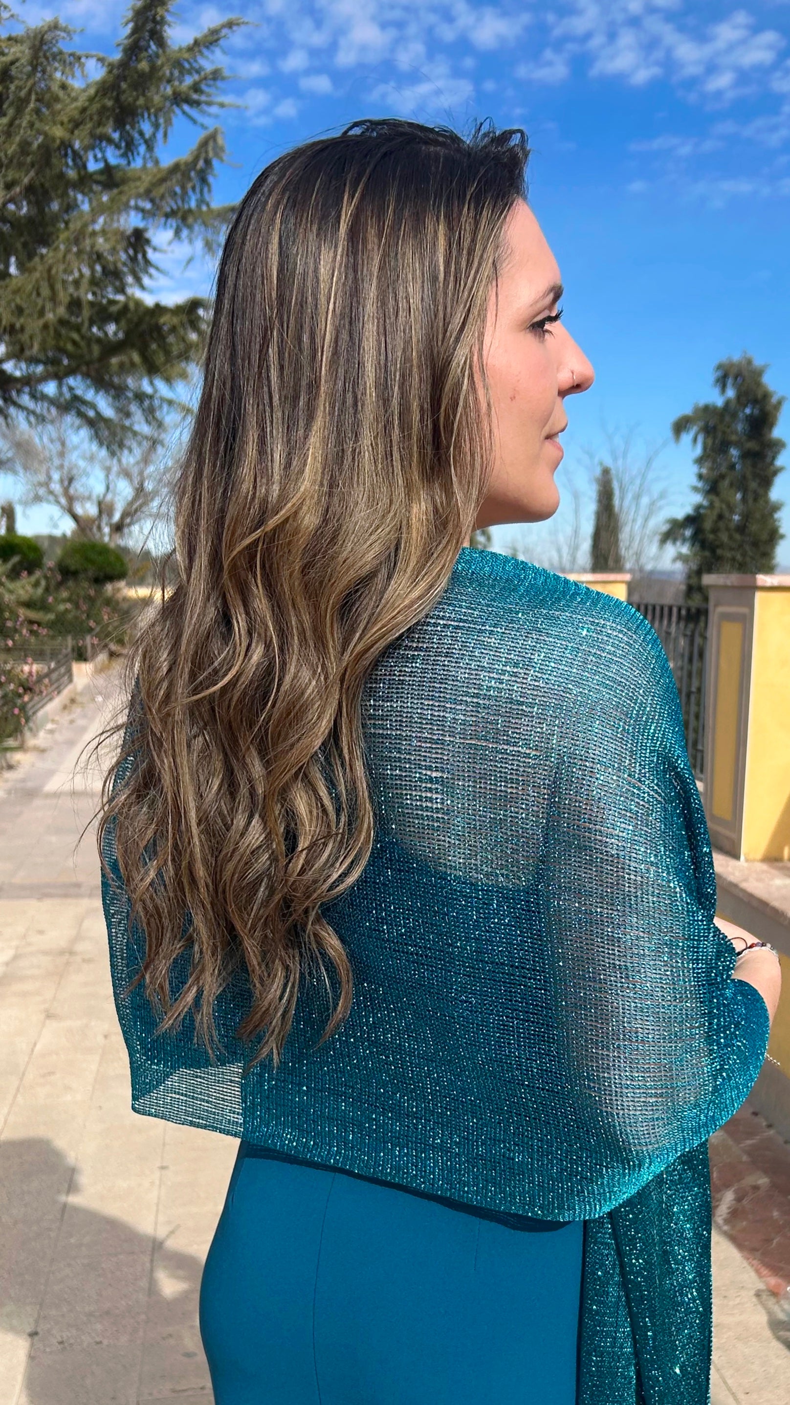 Chal flecos brillo petroleo