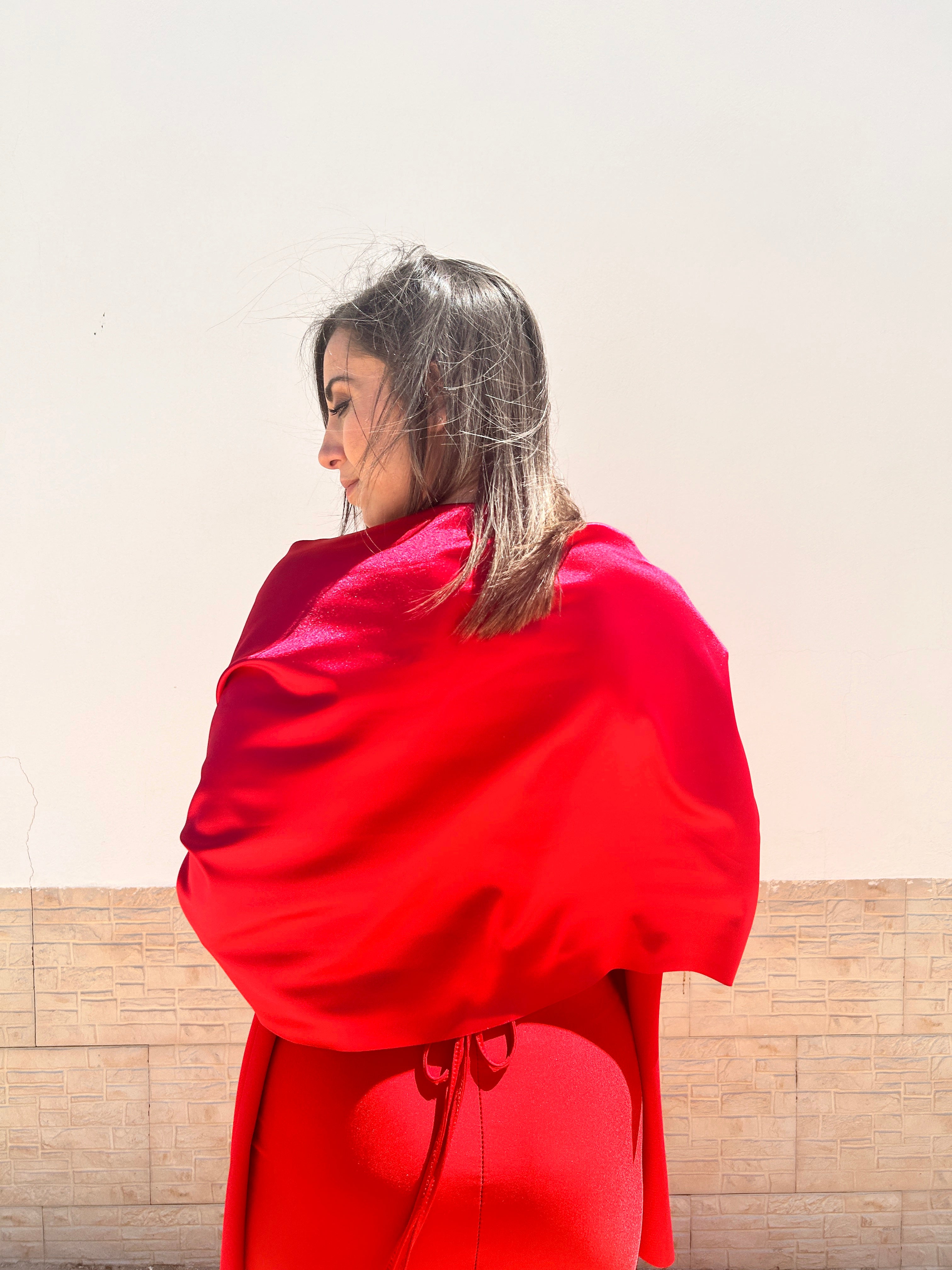 Red Satin Cape